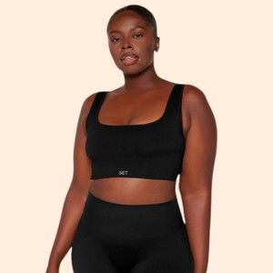 Set Active Sculptflex Onyx Box Cut Bra